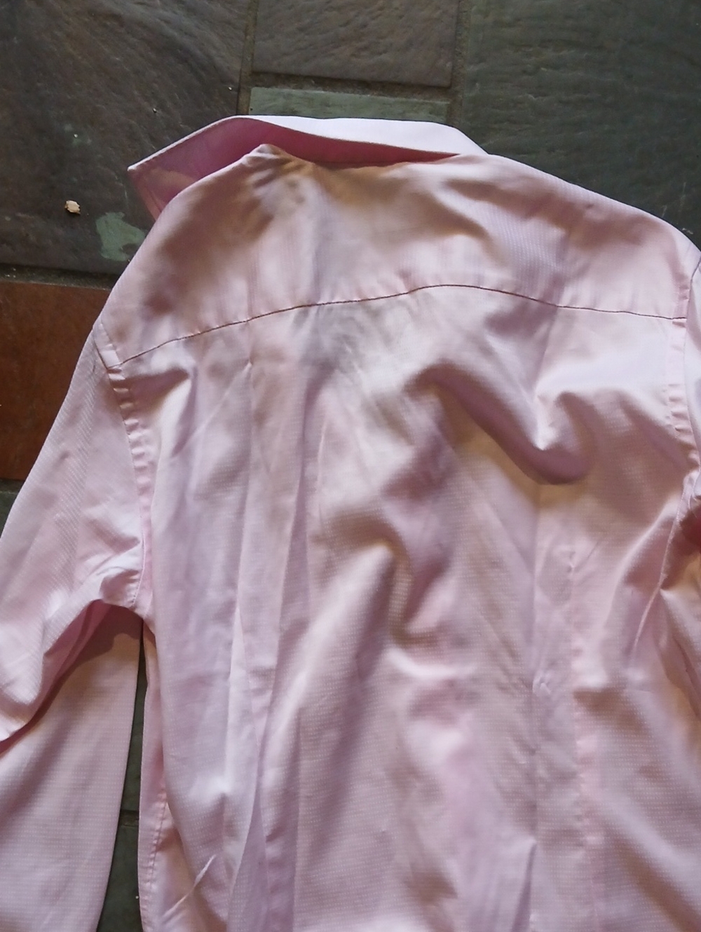 NWOT Eton Textured Light Pink Men's ContemporaryLong Sleeve Size 39 16.5 - Picture 7 of 8